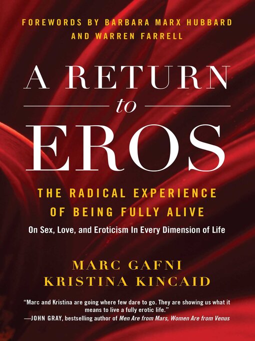 Title details for A Return to Eros by Marc Gafni - Wait list